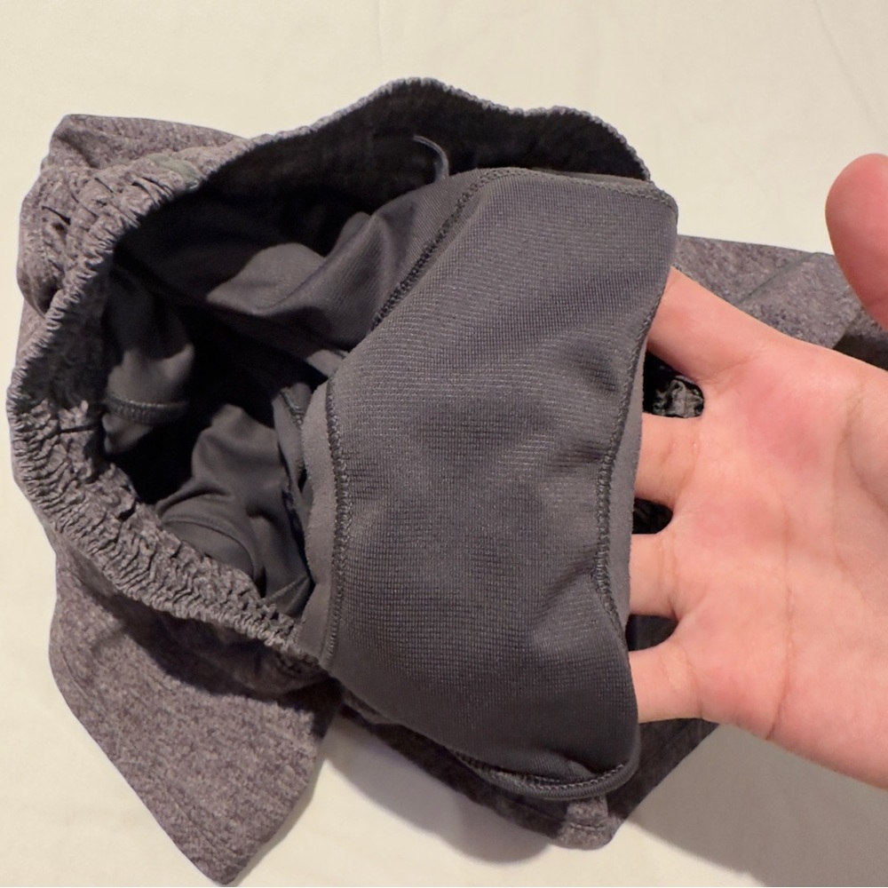 Lululemon Hotty Hot Gray Lined Shorts II 2.5” Size 4 Heather Lux Multi Black NWO - Picture 13 of 15